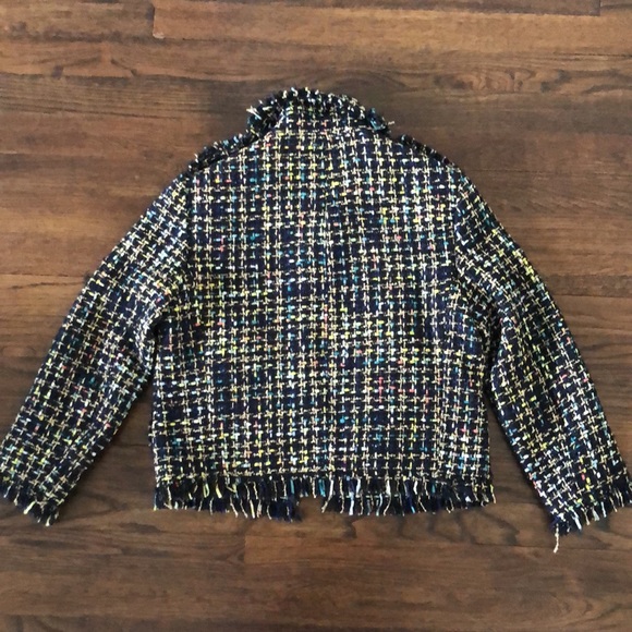 Zara Ribbon and Gold Thread Short Jacket w/Fringe - Picture 5 of 5